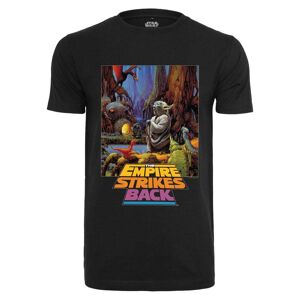 T-shirt Star Wars Yoda Poster   HerrXXLSvart Svart