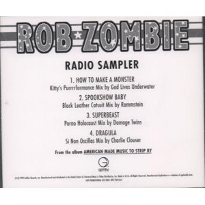 Rob Zombie Radio Sampler 1999 USA CD single INT5P-6718