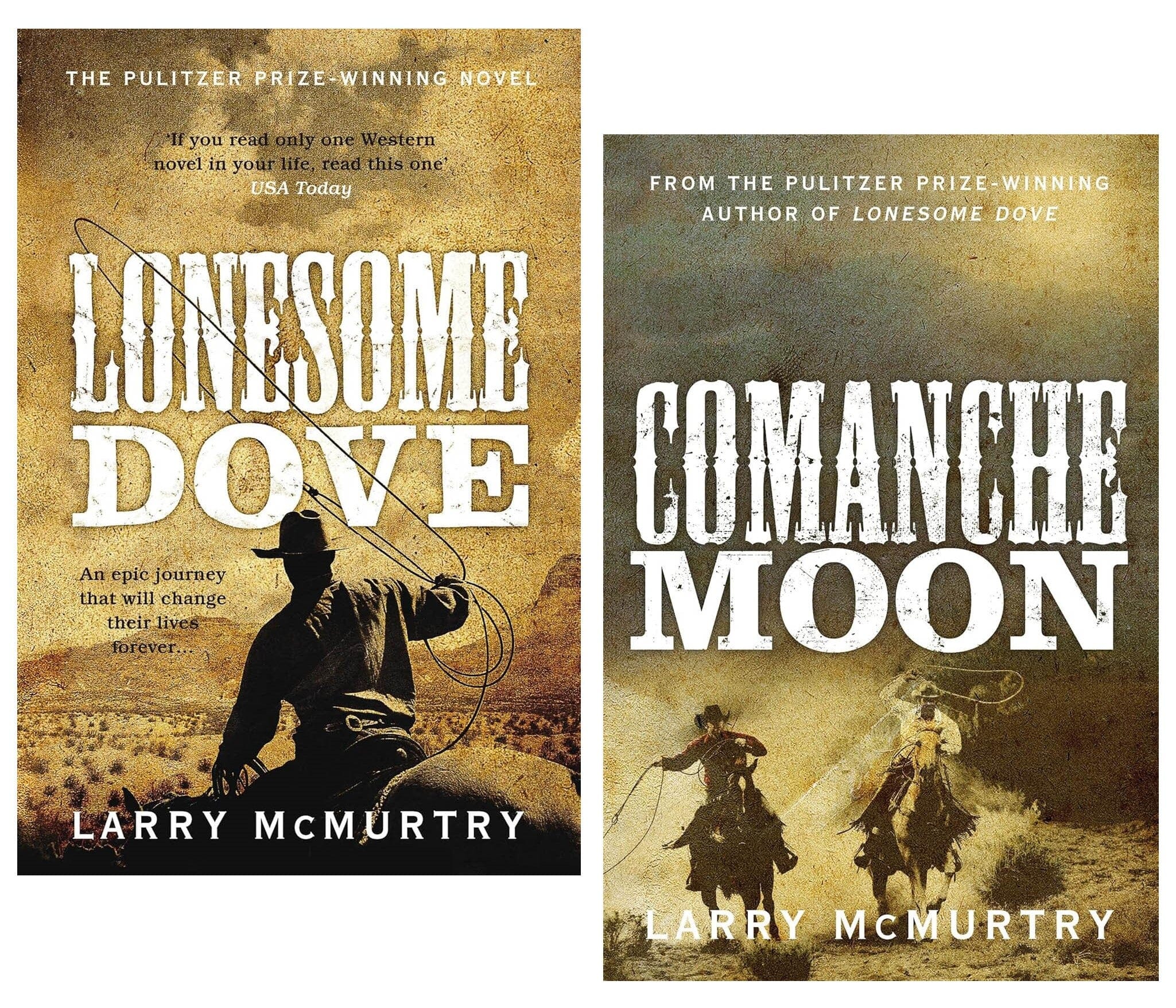 Lonesome Dove Series By Larry McMurtry 2 Books Collection - Fiction - Paperback Pan Macmillan