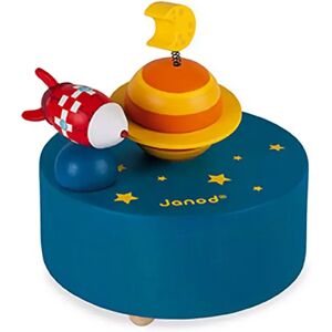 Janod - Spieldose Rakete Mit Musik, Multicolor