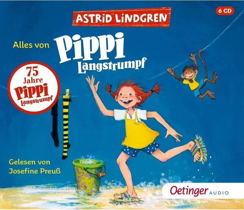 Oetinger Media Gmbh Alles von Pippi Langstrumpf, 6 Audio-CD