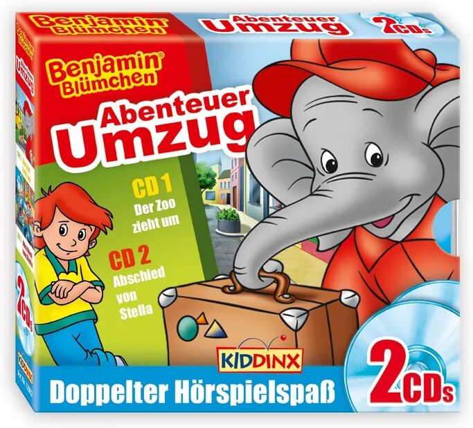 Kiddinx Media Benjamin Blümchen - Abenteuer Umzug, 2 Audio-CDs