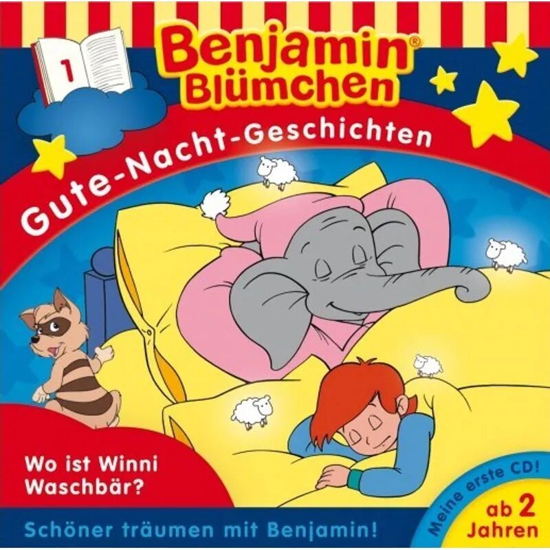 Kiddinx Media Benjamin Blümchen Band 1: Gute-Nacht-Geschichten - Wo ist Winni Waschbär? (1...