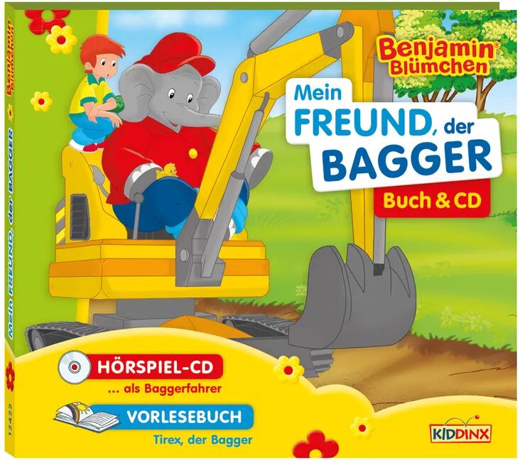 Kiddinx Media Benjamin Blümchen - Mein Freund der Bagger, 1 Audio-CD + Buch