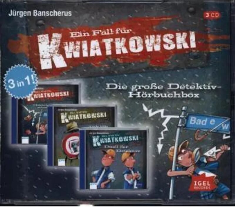 Tonpool Medien Ein Fall für Kwiatkowski - Die große Detektiv Hörbuchbox, 3 Audio-CD