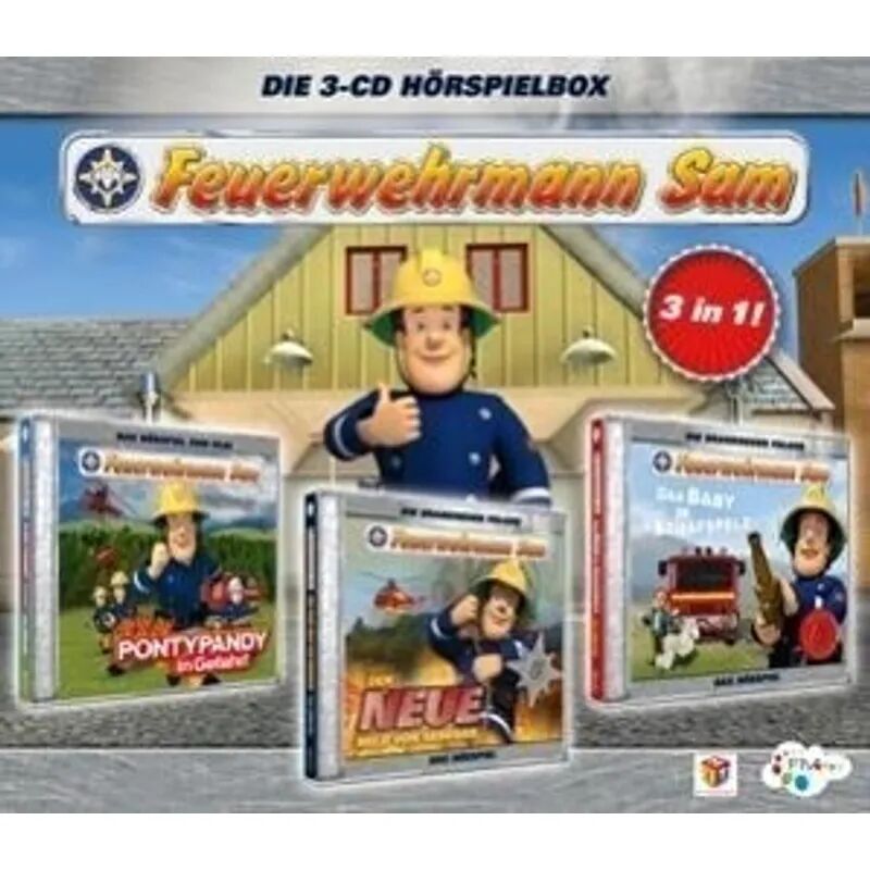 Justbridge Entertainment Germany Feuerwehrmann Sam Hörspielbox, 3 Audio-CDs