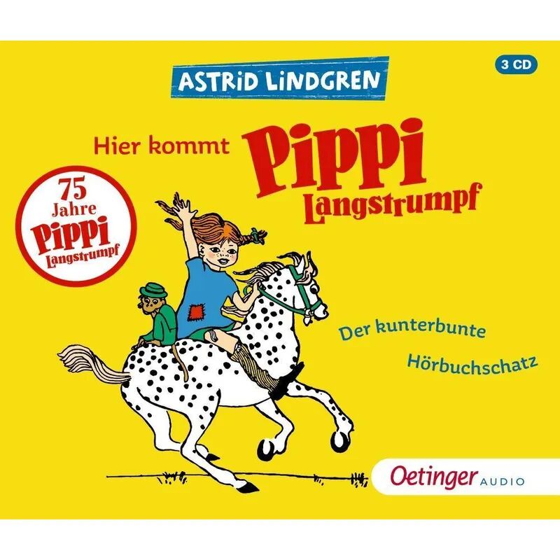 Oetinger Media Gmbh Hier kommt Pippi Langstrumpf, 3 Audio-CD