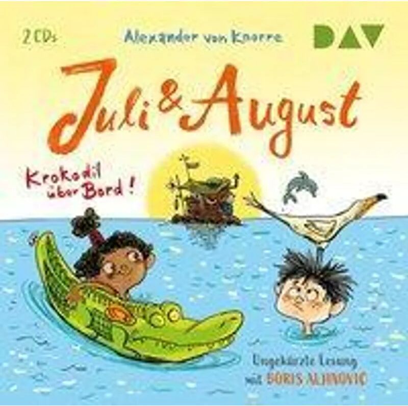 Der Audio Verlag, DAV Juli und August - Krokodil über Bord!, 2 Audio-CDs