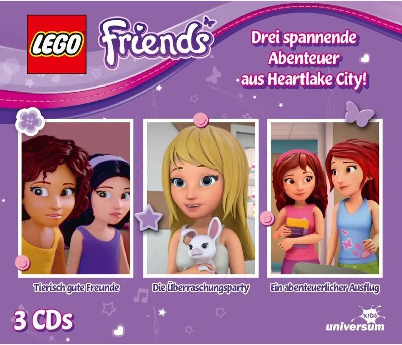 LEONINE Distribution LEGO Friends Hörspielbox, 3 Audio-CD