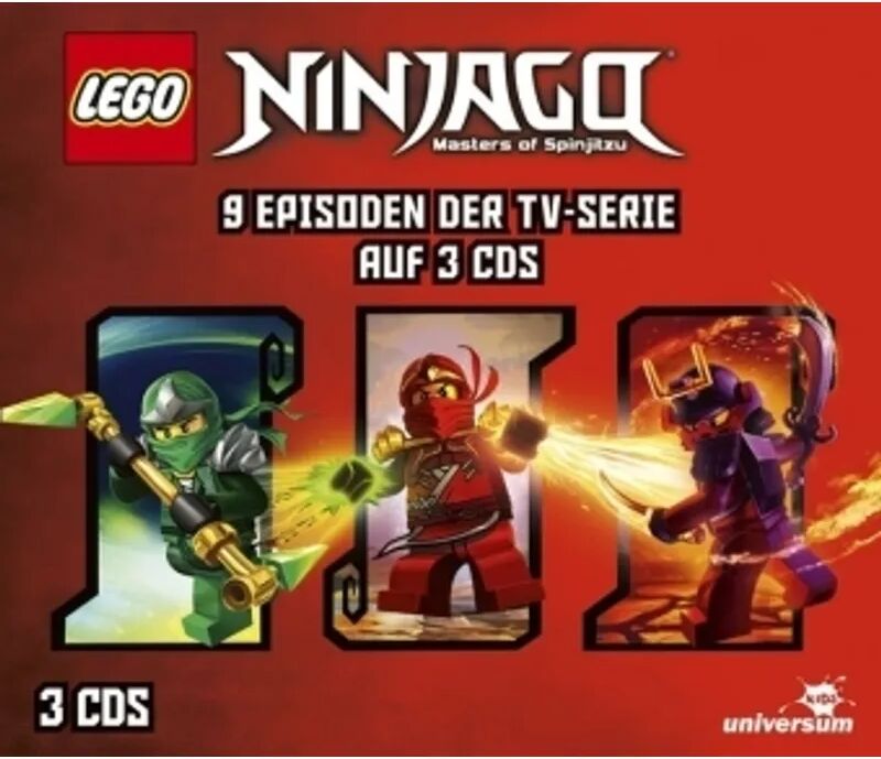 LEONINE Distribution LEGO Ninjago Hörspielbox, 3 Audio-CD