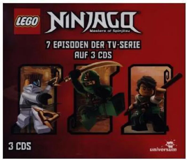 LEONINE Distribution LEGO Ninjago Hörspielbox, 3 Audio-CD