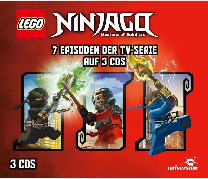 LEONINE Distribution LEGO Ninjago Hörspielbox, 3 Audio-CDs