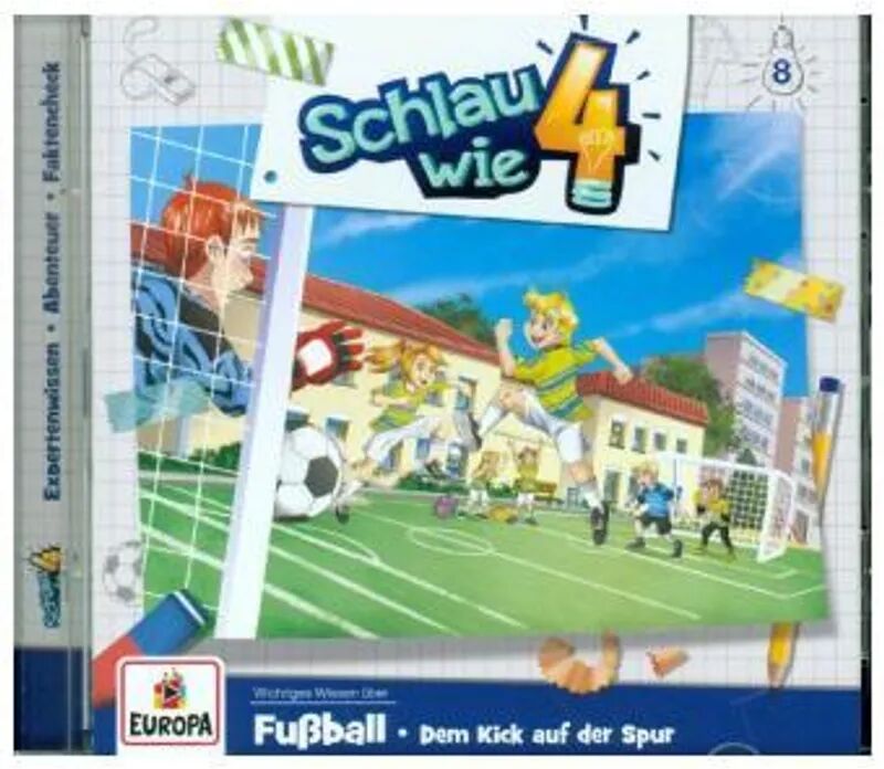 Miller Sonstiges Wortprogramm Schlau wie Vier - Fußball. Dem Kick auf der Spur, 1 Audio-CD