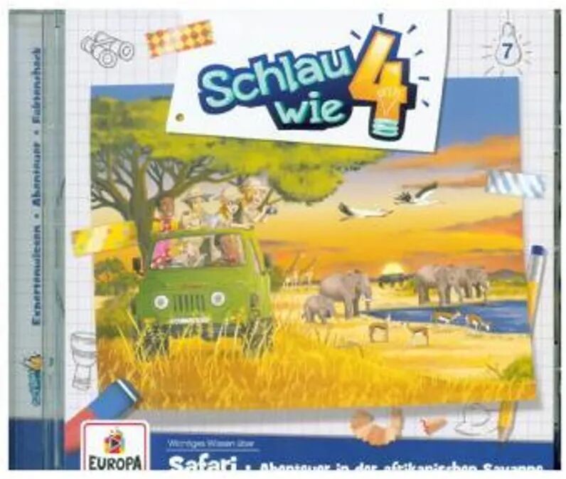 Miller Sonstiges Wortprogramm Schlau wie Vier - Safari. Abenteuer in der afrikanischen Savanne, 1 Audio-CD