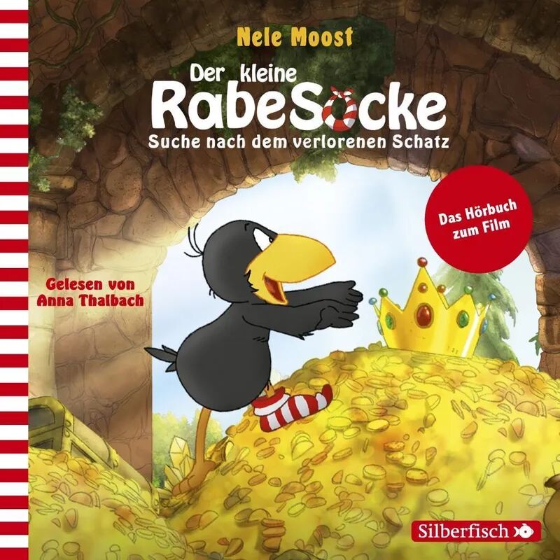 Silberfisch Suche nach dem verlorenen Schatz (Der kleine Rabe Socke), 1 Audio-CD