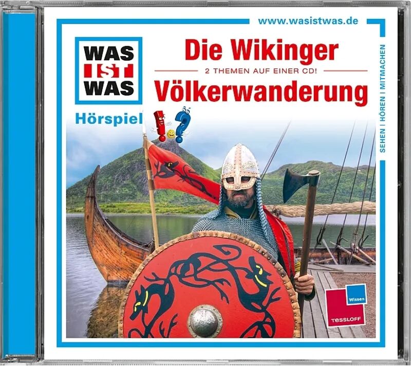 Tessloff Verlag Ragnar Tessloff GmbH & Co. KG WAS IST WAS Hörspiel: Die Wikinger / Die Völkerwanderung, 1 Audio-CD