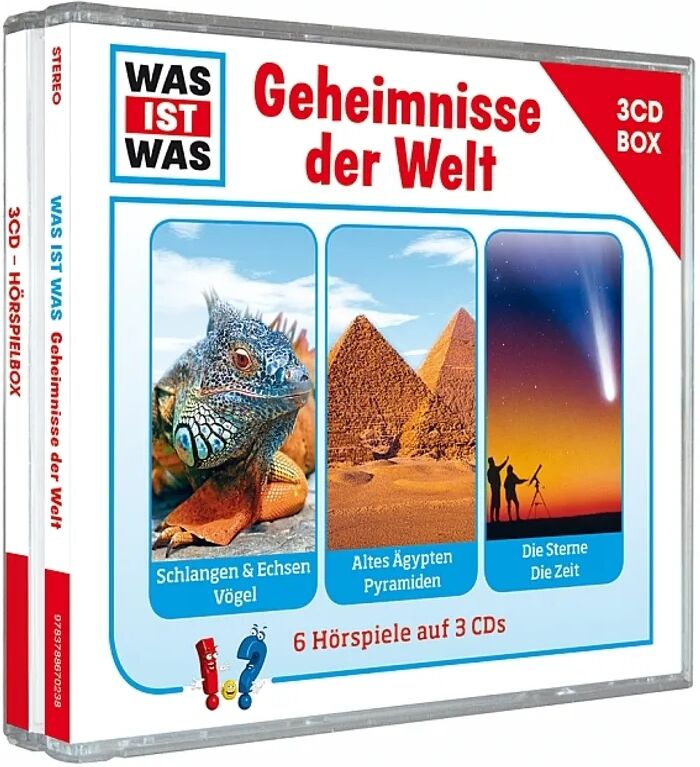 Tessloff WAS IST WAS Hörspiel: Geheimnisse der Welt, 3 Audio-CDs