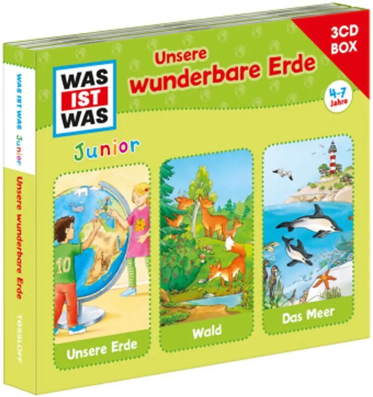 Tessloff WAS IST WAS Junior 3-CD Hörspielbox: Unsere wunderbare Erde, 3 Audio-CD