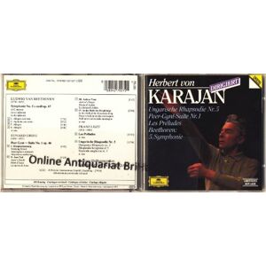 Karajan - GEBRAUCHT Symphony 5 / Rhapsodie 5 / Peer-Gynt-Suite 1 / Les Preludes - Preis vom 01.06.2024 05:04:23 h