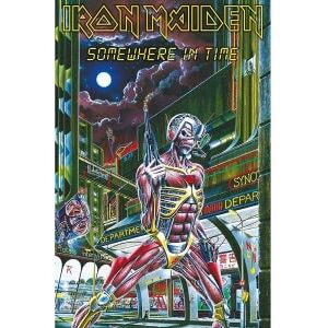 Bengans Iron Maiden - Somewhere In Time Textile Poster