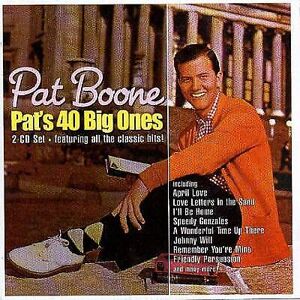 MediaTronixs Pat Boone : Pat’s 40 Big Ones CD 2 discs (2000) Pre-Owned