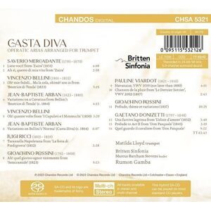 MediaTronixs Rumon Gamba : Casta Diva: Operatic Arias Transcribed for Trumpet CD (2023)