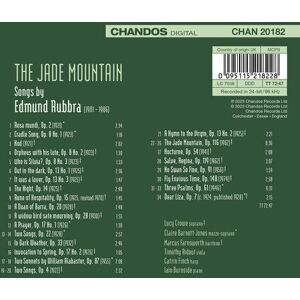 MediaTronixs Edmund Rubbra : The Jade Mountain: Songs By Edmund Rubbra CD (2023)