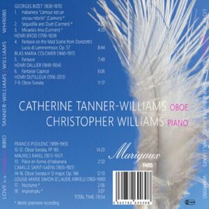 MediaTronixs Catherine Tanner-Williams : Love Is a Rebellious Bird: French Music for Oboe