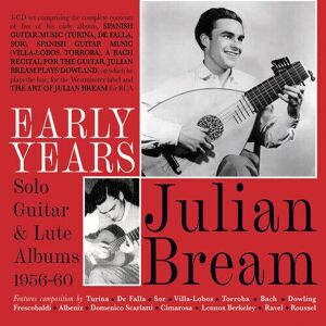 MediaTronixs Julian Bream : Early Years: Solo Guitar & Lute Albums 1956-60 CD 3 discs (2022)