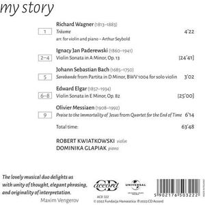 MediaTronixs Richard Wagner : Wagner/Paderewski/Bach/Elgar/Messiaen: My Story CD (2023)