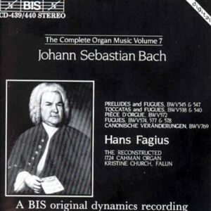 MediaTronixs Hans Fagius : Bach: The Complete Organ Music, Vol. 7 CD