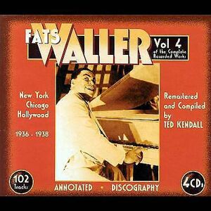MediaTronixs Fats Waller : Complete Recorded Works, The: Vol. 4 - York, Chicago CD 4