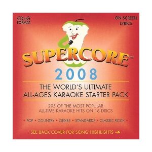 Supercore 2008 Karaoke 16 CD+G Disc Pack TILBUD NU pakke