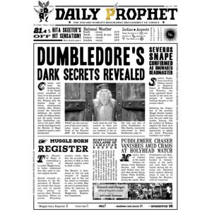 A3 print - Harry Potter - Daily Prophet - Dumbledore's Dark Secr Multicolor