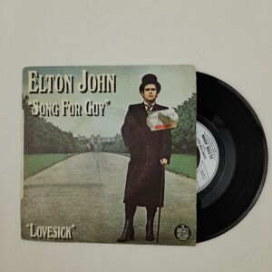 Vinyle 45 tours - Elton John - Song for Guy - Love Sick  Multicolore - Publicité