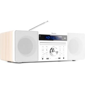 Audizio Prato Système de musique tout-en-un CD/DAB+ Blanc - Kits de haut-parleurs