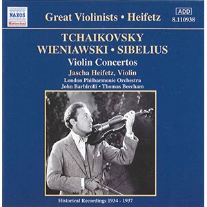 tchaïkovski / wieniawski / sibelius: violin concertos (heifetz) (1935-1937) jean sibelius naxos