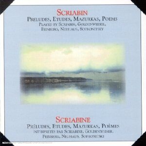 poèmes / etudes / mazurkas [import anglais] alexandre scriabine saison russe