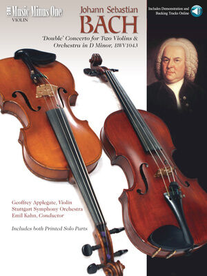Music Minus One Hal Leonard Bach Concerto BWV1043 Violin