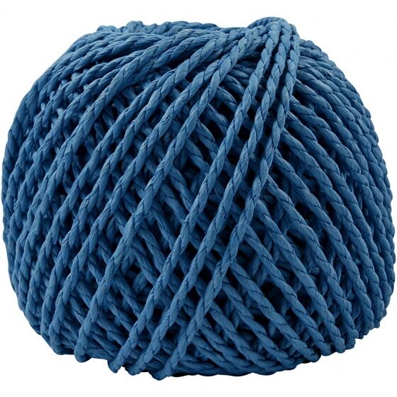 Creotime garen Weaving Paper 3 mm blauw 40 meter per bol - Blauw