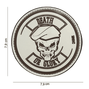 101 INC PVC Patch - Death or Glory (Färg: Sand)