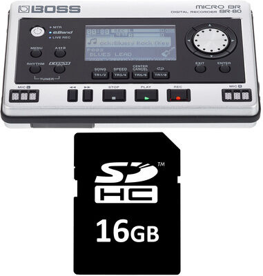 Boss BR-80 SD Card Bundle