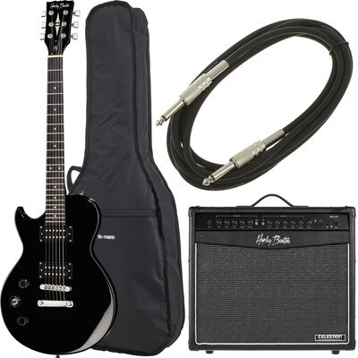 Harley Benton SC-200LH BK Student Ser Bundle