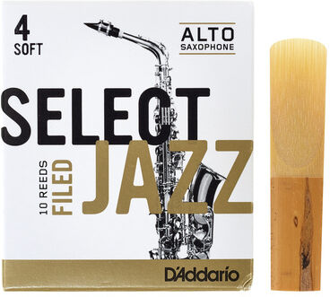 DAddario Woodwinds Select Jazz Filed Alto 4S