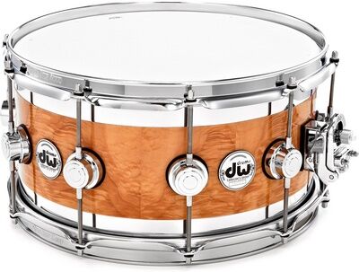 DW 14""07"" Snare Exotic Edge Natural over