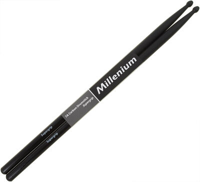 Millenium 7A Carbon Drumstick Supergrip Black