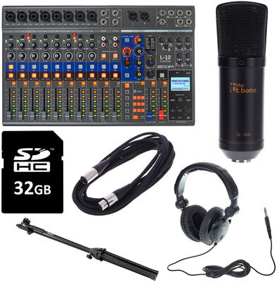 Zoom LiveTrak L-12 Starter Bundle Black