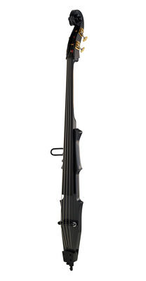 Harley Benton DB02-CB Electric Double Bass Carbon design