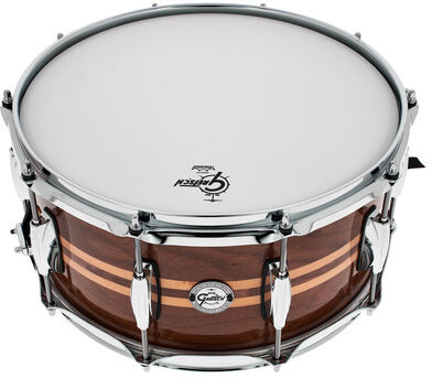 Gretsch Drums 14 x6 5 Walnut Gloss Snare Gloss Natural over Walnut