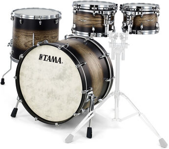 Tama STAR Drum Walnut Stand. ASBJ Satin Black Japanese Sen Burst